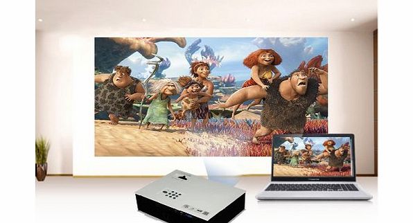 Oxford Street New HD LED Projector Cinema Home Theater Projector Support PCamp;Laptop AV/VGA/HDMI/USB/TV input UK Plug