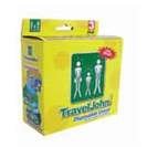 TRAVELJOHN EMERGENCY DISPOSABLE URINAL KIT. Unisex. Handy Pocket Size. Use standing or sitting. Pk 3