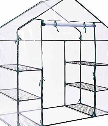 Oypla 3-Tier 4 Shelf Mini Walk-in Growhouse Garden Greenhouse