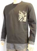 Mens Black Cotton Sweatshirt