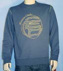 Mens Indigo Round Neck Sweatshirt