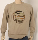 Mens Light Taupe Round Neck Sweatshirt