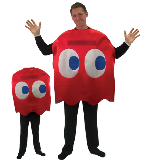 PAC-MAN Blinky Red Ghost Fancy Dress Costume