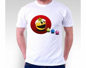 Christmas Pudding White T-Shirt Medium