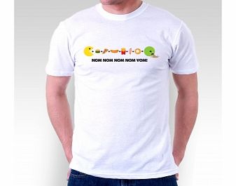 Nom Nom Vom White T-Shirt Medium ZT Xmas