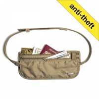 Pacsafe Coversafe 100 Secure Waist Wallet Tan