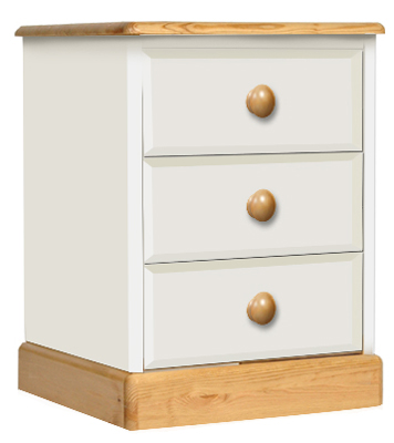 painted BEDSIDE CABINET 3 DRAWER ONE RANGE