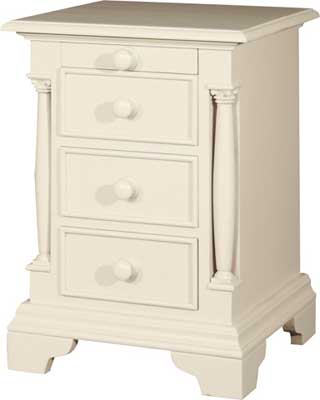 painted BEDSIDE CABINET 3 DRAWER