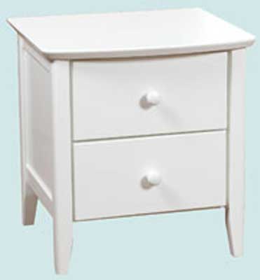 painted LOREN BEDSIDE CABINET 2 DRAWER