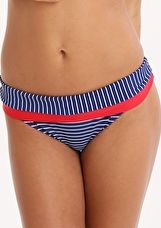 Panache, 1295[^]248991 Britt Stripe Fold Pant - Cobalt and White