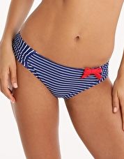 Panache, 1295[^]248922 Britt Stripe Gather Pant - Cobalt and White