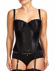 Hestia black basque corset