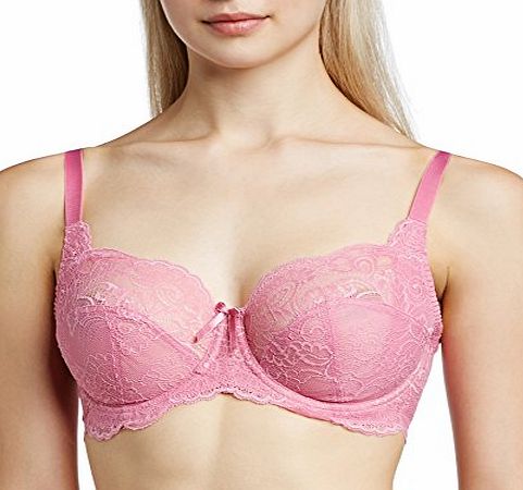 Panache  Womens Andora Full Cup Plain Everyday Bra, Pink (Powder), 34FF