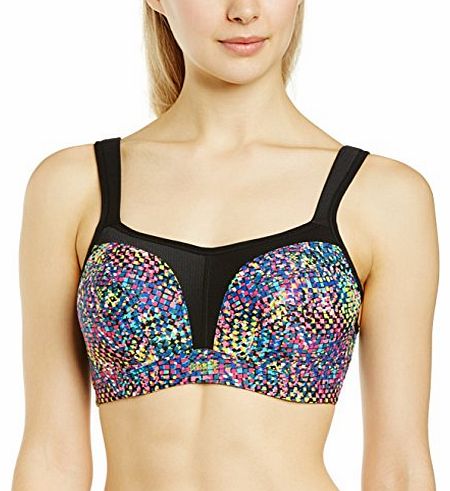 Panache  Womens Full Cup Sports Bra, Geo Print, Size: 28E