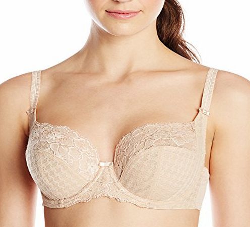 Panache Womens Envy Full Cup Plain Everyday Bra, Beige (Nude), 32DD