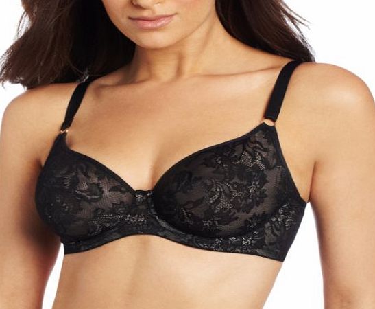 Panache Womens Idina Plunge Full Cup Plain Everyday Bra, Black, 34H