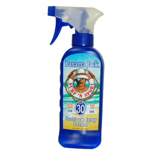 Panama Jack Surf N Sport Sunblock Spray Lotion.