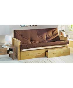 Storage Futon Chocolate Mattress