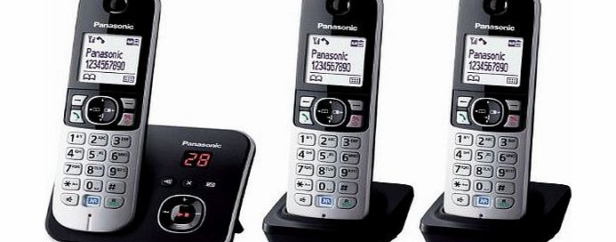 Panasonic KX-TG6823EB Trio DECT Cordless Telephone Set with Answer Machine