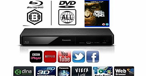 Panasonic  SMART NETWORK / 3D - MULTIREGION DMP-BDT160 BLU-RAY (MULTIREGION DVD ONLY) IT PLAYS DVD REGIONS 1 2 3 4 5 6 7 etc STANDARD BLU-RAY EUROPE REGION VERY SLIM -DLNA-USB-DOLBY-MP3 PLAYBACK-Xvid h