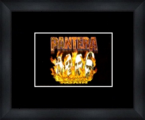 Band Flames - Custom Framed Print Framed Music Prints and Poster