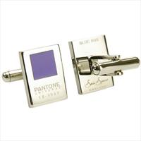 Pantone Blue Iris Chip Cufflinks by