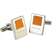 Mandarin Orange Chip Cufflinks by