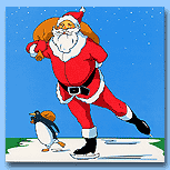 PaperThoughts Skating Santa