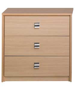 Paris Oak 3 Drawer Chest