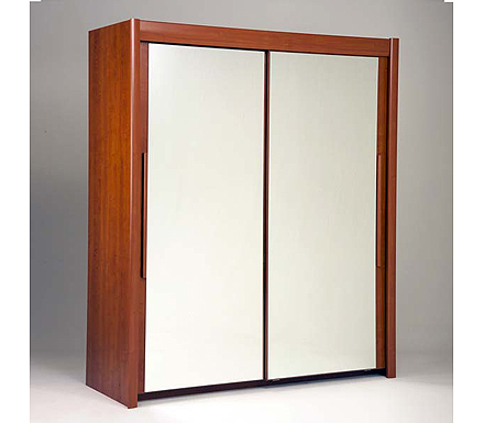 Brando Wide Sliding 2 Door Mirrored Wardrobe in