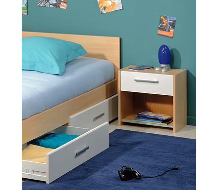 Parisot Meubles Clearance - Noodle Teen Bedside Cabinet