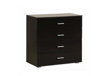 Inigo Wide 4 Drawer Chest in Wenge - WHILE