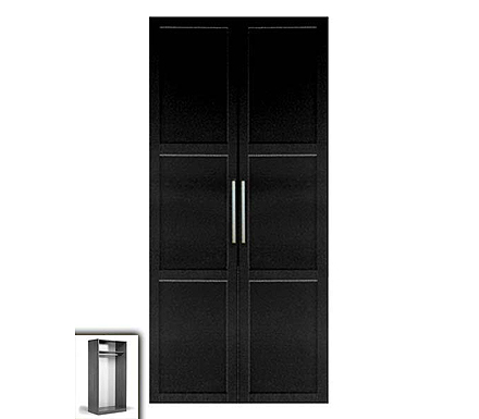 Jay 2 Door Panelled Wardrobe in Wenge