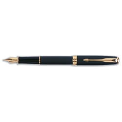 Sonnet Fountain Pen Epoxy Gold Trim Matte