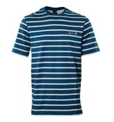 Paul and Shark Blue and White Stripe T-Shirt