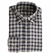 Paul and Shark Blue Check Long Sleeve Shirt