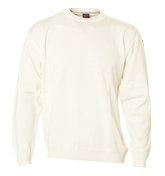 Paul and Shark Cream Round Neck Sweater