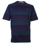 Paul and Shark Indigo Stripe T-Shirt