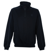 Paul and Shark Navy 1/4 Zip Sweatshirt