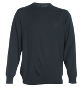 Paul and Shark Navy Crew Neck Sweater