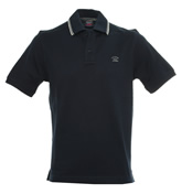 Paul and Shark Navy Pique Polo Shirt