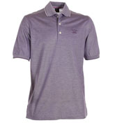 Paul and Shark Purple Pique Polo Shirt