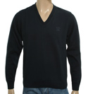 Navy V-Neck Sweater