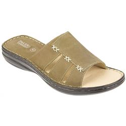 Pavers Female Kamp700 Leather Upper Leather Lining Comfort Summer in Khaki Nubuck