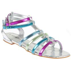 Female MUTH902 Casual Sandals in Multi Metallic, Pewter Multi