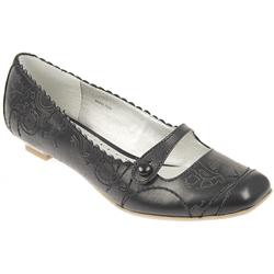 Pavers Female Novi704 Leather Upper Textile Lining in Black