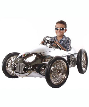 CHROME RETRO RACER Pedal Car.