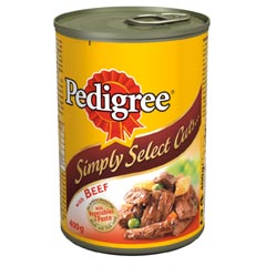 pedigree Simply Select Cuts 400g (Bulk Pack 24)