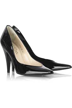 Patent leather pumps