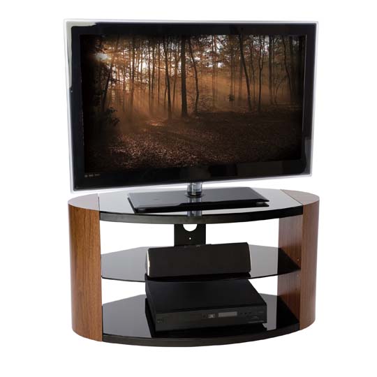 Portland 1100 Oval TV Stand - Walnut